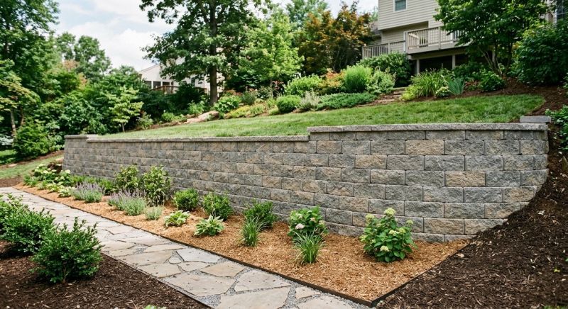 Block Retaining Wall Installation in Pasco County, FL