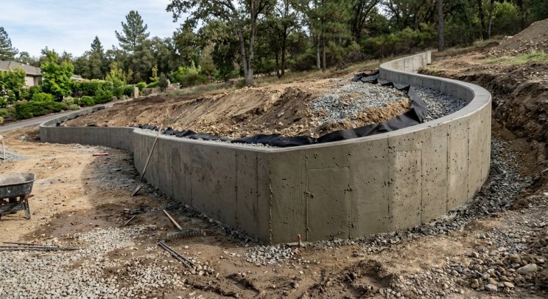 Retention Wall Construction in Deland, FL